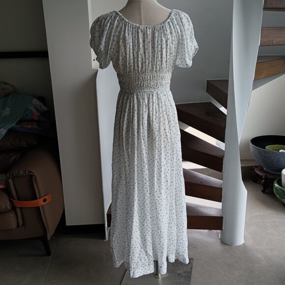 Doen Siena Shirred Floral Print Maxi Dress - Picture 7 of 11